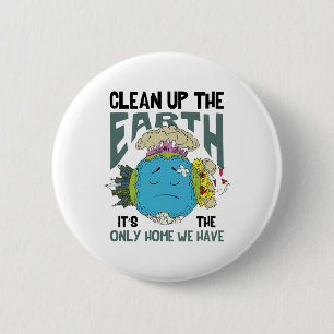 Erde Tag der Erde Gerettet Erde Es gibt keinen Pla Button