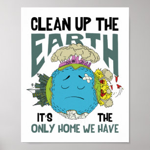 Erde Tag der Erde Gerettet Erde Es gibt keinen Pla Poster