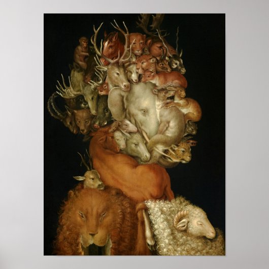 Erde, Terra, 1570 von Giuseppe Arcimboldo Poster (Vorne)