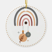 Erde Tone dot Boho Regenbogen Arch tree Ornament (Vorne)