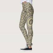 Erde Tone Mandala Intricate Geometrische Muster Leggings (Links)