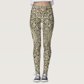 Erde Tone Mandala Intricate Geometrische Muster Leggings (Vorderseite)