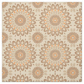 Erde Tone Mandala Muster mit braun und orange Stoff (Muster)