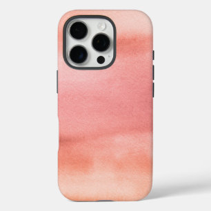 Erde Tone Rosa Orange Wasserfarbe iPhone 16 Pro Hülle