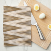 Erde Toned Wavy Muster Geschirrtuch (Viertel Falte)