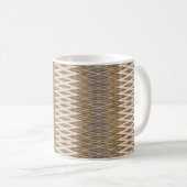 Erde Toned Wavy Muster Kaffeetasse (VorderseiteRechts)