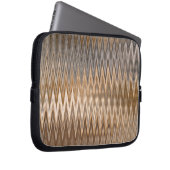 Erde Toned Wavy Muster Laptopschutzhülle (Vorne Rechts)