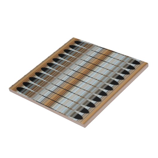 Erde tont Peruaner-Reihen-Keramik-Fliese Fliese (Seite)