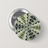Erde tont symmetrisches Kaleidoskop Button (Vorne & Hinten)