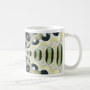 Erde tont symmetrisches Kaleidoskop Kaffeetasse