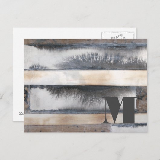 Erde u. Rauch I des Monogramm-| Postkarte (Vorne/Hinten)