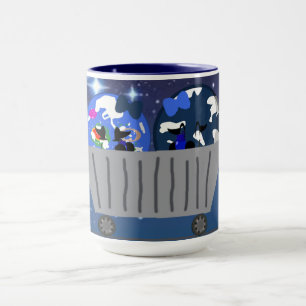 Erde und Biomo in Tasse