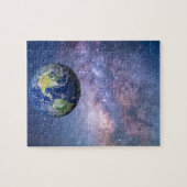 Erde und Galaxie - Bildpuzzlespiel Puzzle (Horizontal)