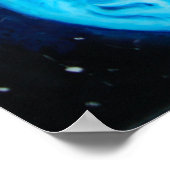 Erde und Galaxie Poster (Ecke)