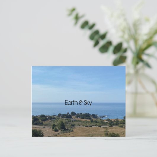Erde und Himmel Postkarte (Stehend Vorderseite)