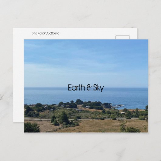 Erde und Himmel Postkarte (Vorne/Hinten)