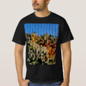 Erde und Himmelskrautmuster T-Shirt (Vorderseite)