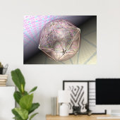 Erde und Mars pro Martineau Poster (Heimbüro)