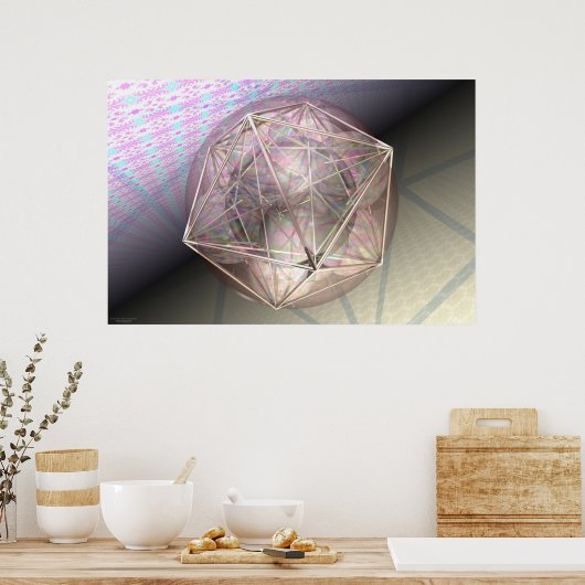 Erde und Mars pro Martineau Poster (Küche)