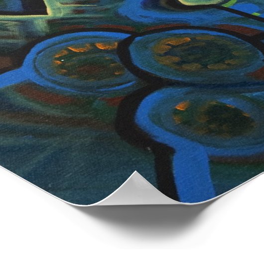 Erde und Mensch Poster (Ecke)