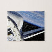 Erde und Mond aus dem Weltraum Shuttle Discovery Puzzle (Horizontal)
