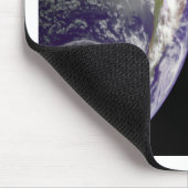 Erde und Mond durch Galileo Mousepad (Ecke)