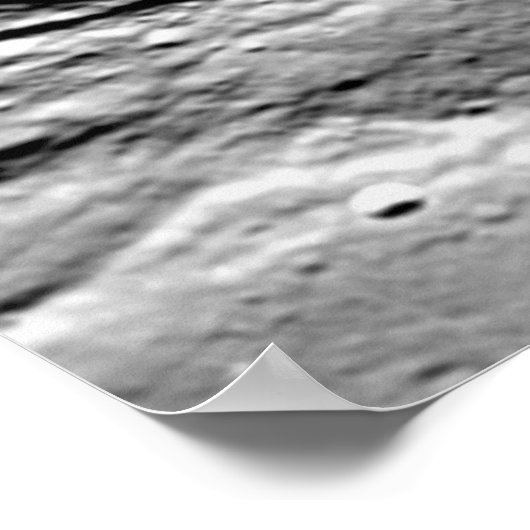 Erde und Mond Poster (Ecke)