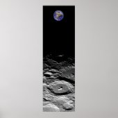 Erde und Mond Poster (Vorne)