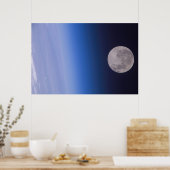 Erde und Mond von der Internationalen Raumstation Poster (Küche)