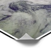 Erde und Mondplakat Poster (Ecke)