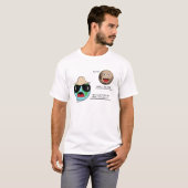 Erde und Pluto - Lustige Diskussion T-Shirt (Vorne ganz)