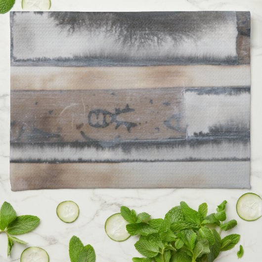 Erde und Rauchen I Handtuch (Gefaltet)