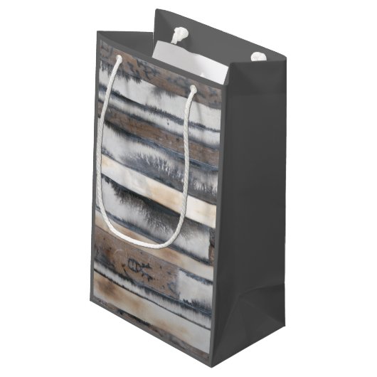 Erde und Rauchen I Kleine Geschenktüte (Rückseite Schrägansicht)