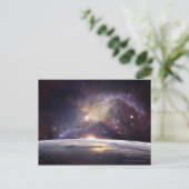 Erde und Raum Postkarte (Stehend Vorderseite)