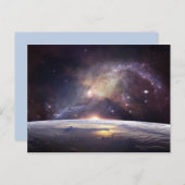 Erde und Raum Postkarte (Vorne/Hinten)