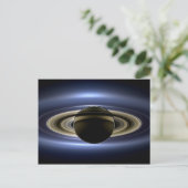 Erde und Saturn Postkarte (Stehend Vorderseite)