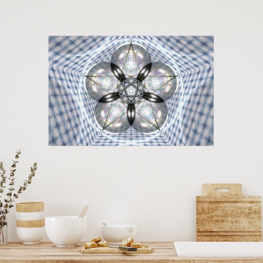 Erde und Venus pro Martineau Poster (Küche)