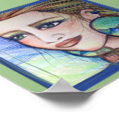 Erde und Wind Goddess Art Lovers Tree Poster (Ecke)