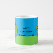 Erde Unser Zuhause Süßes Zuhause Kaffeetasse (Mittel)