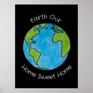 Erde Unser Zuhause Süßes Zuhause Poster