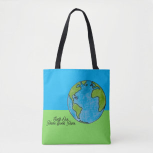 Erde Unser Zuhause Süßes Zuhause Tasche