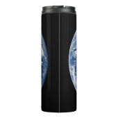 Erde, unsere Zuhause. Der blaue Marmor Thermosbecher (Rückseite)
