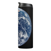 Erde, unsere Zuhause. Der blaue Marmor Thermosbecher (Nach rechts gedreht)