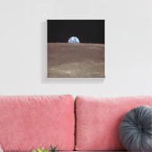 Erde vom Mond Leinwanddruck (Insitu (Wohnzimmer))