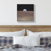 Erde vom Mond Leinwanddruck (Insitu (Schlafzimmer))