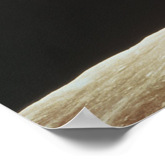 Erde vom Mond Poster (Ecke)