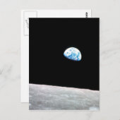 Erde vom Mond Postkarte (Vorne/Hinten)