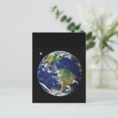 Erde vom Raum Postkarte (Stehend Vorderseite)