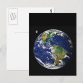Erde vom Raum Postkarte (Vorne/Hinten)