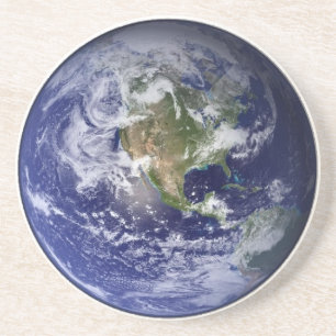 Erde vom Raum - Western-Hemisphäre Untersetzer